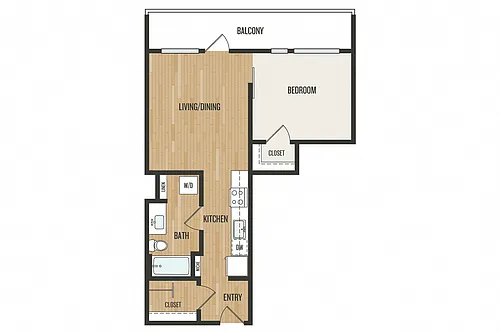 Floor plan 1 Bedroom A1