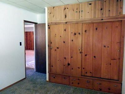 Bedroom, with Knotty Pine Closet