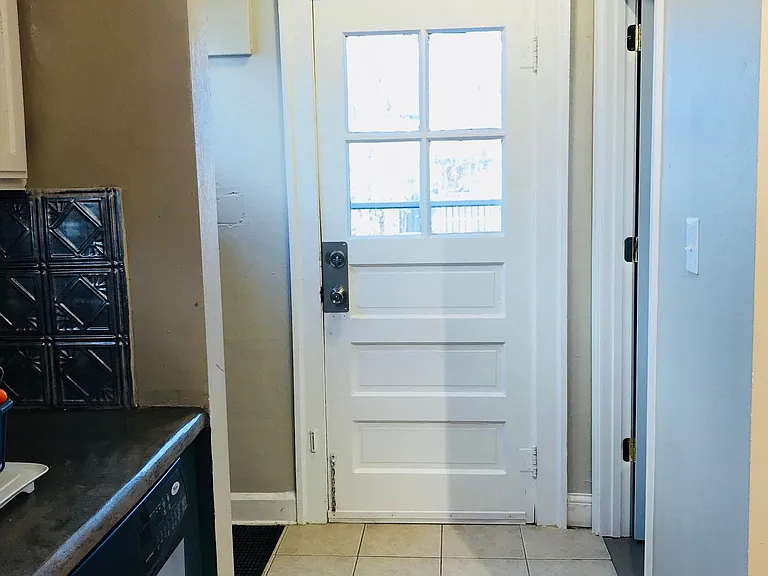 Backdoor from kitchen.