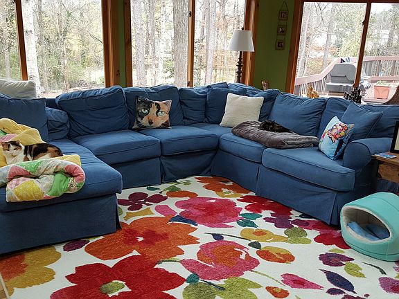 Sunroom overlooking deck 