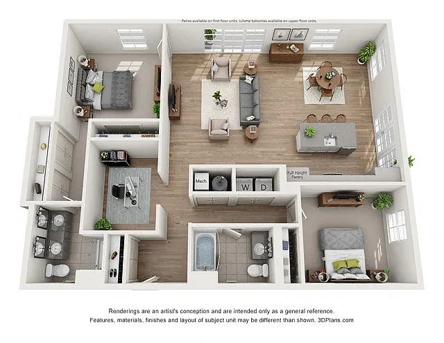 Floor plan B5 + Den