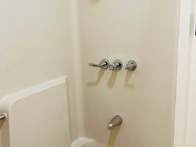 New shower hardware just installed