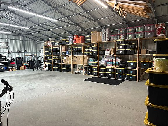Outbuilding Built-In Storage