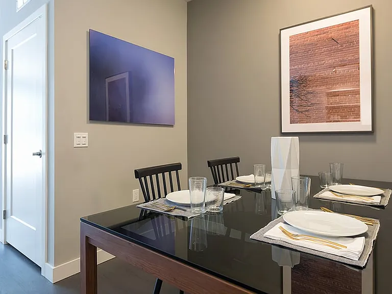 Separate space for dining or home office