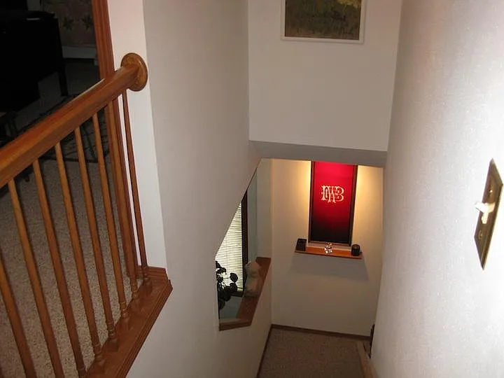 Upper hallway looking down