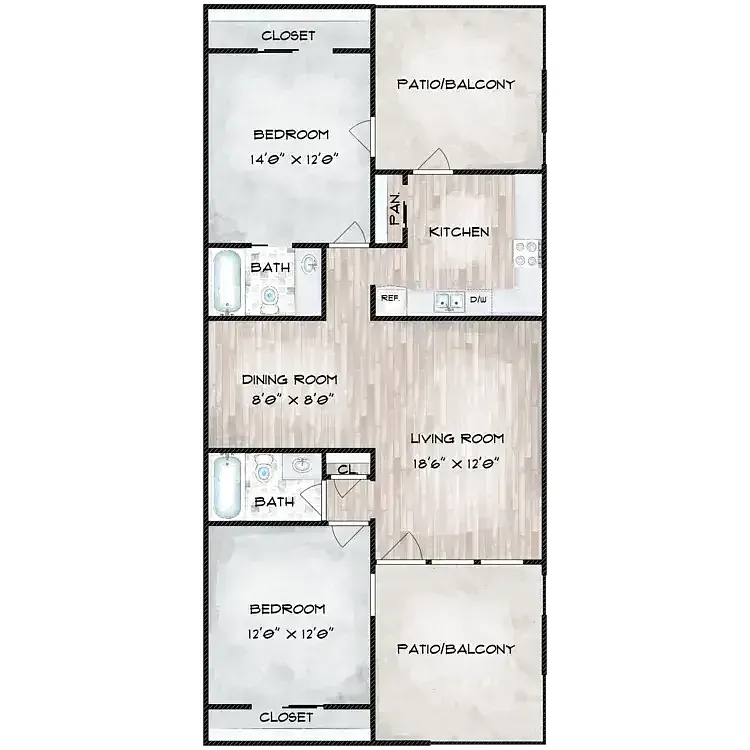 Floor plan B6