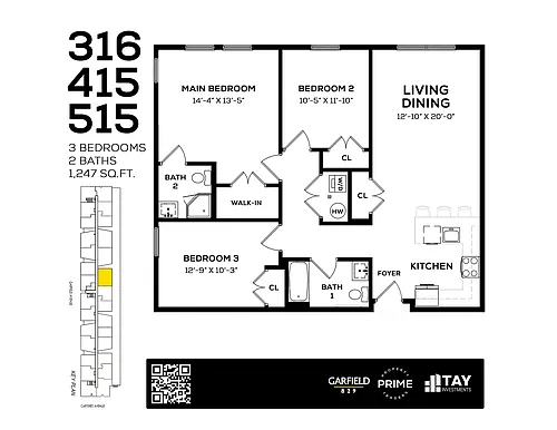 Floor plan 829 - 3B