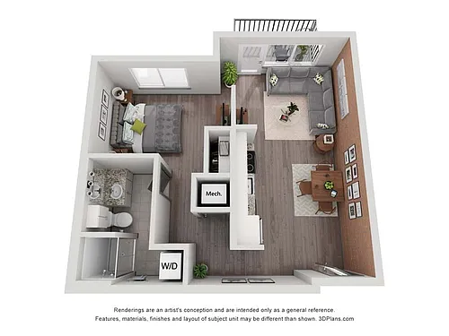 Floor plan The Restoration - Thrive Lofts