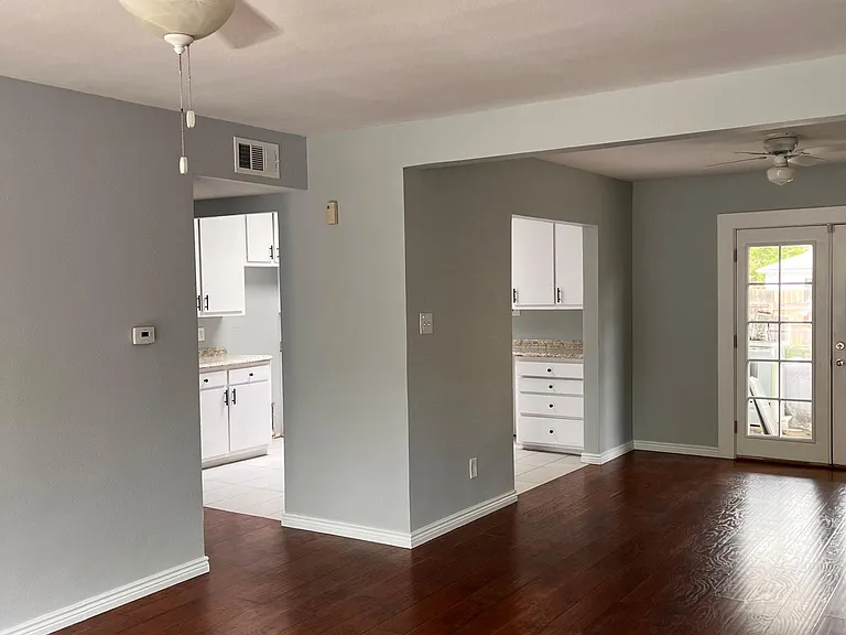beautiful open space in living room / dining room