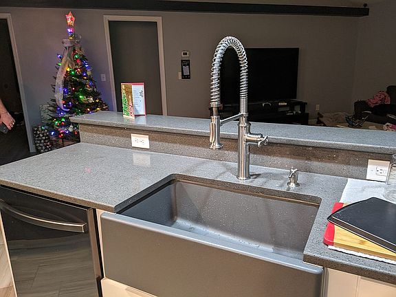 Custom Island Farmhouse Sink