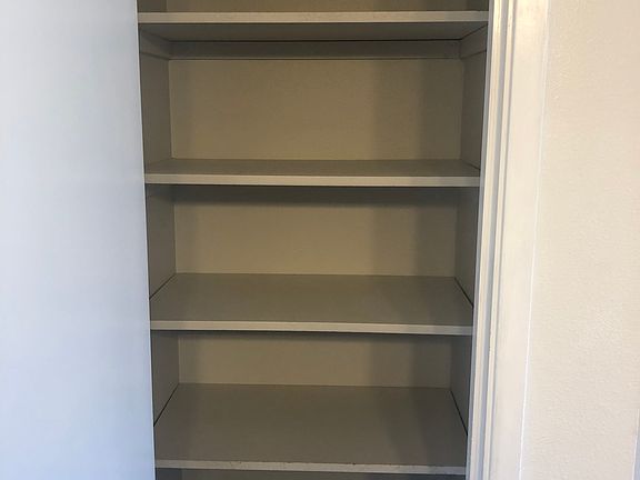 Guest bathroom linen closet 