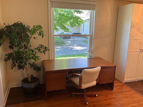 Window facing Turner St. Room was recently painted antique white.