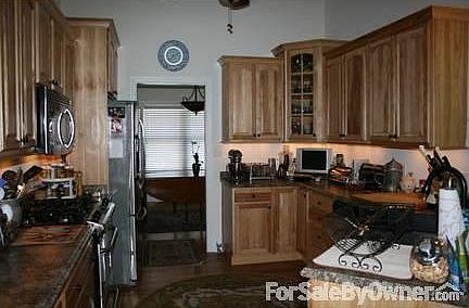 Kitchen with custom Hickory Cabinets