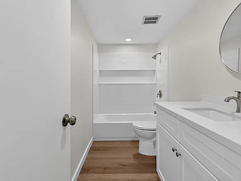 Hallway bathroom