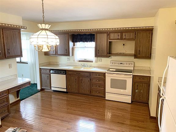 Kitchen with hardwood floors