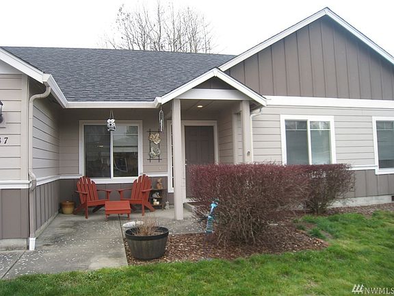 Front covered porch area.