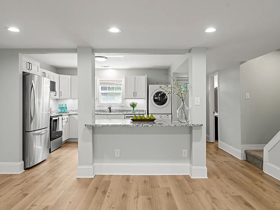 Kitchen and stairs to 2nd floor