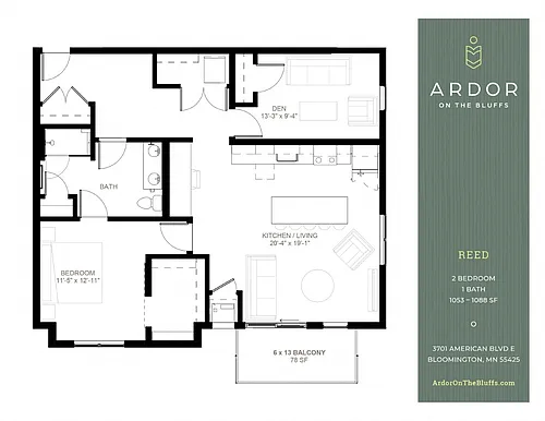 Floor plan Reed
