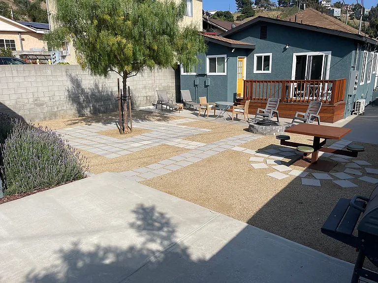 Large backyard perfect for entertaining