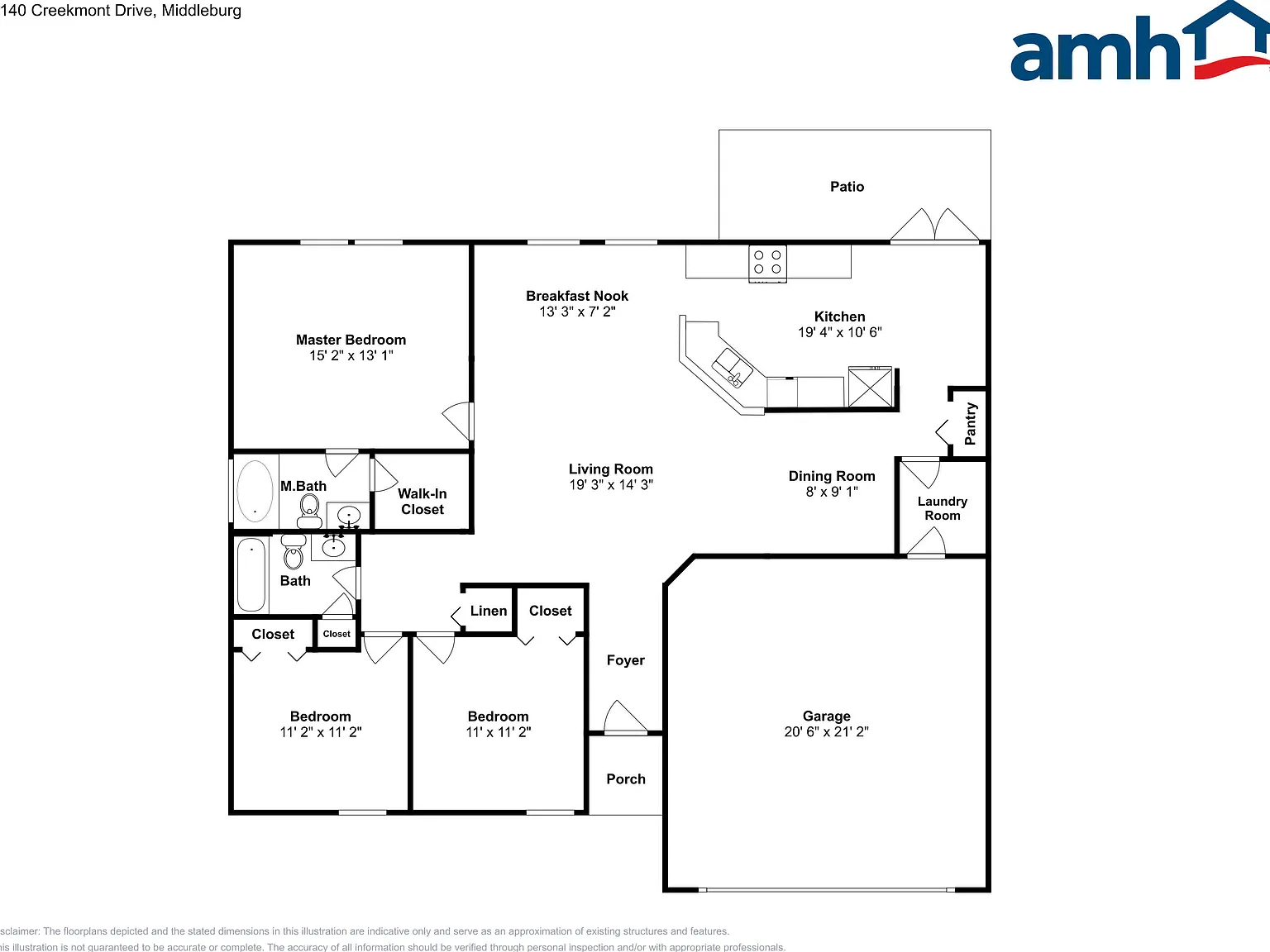 3 bed, 2.0 bath, 1433 sqft, $1,850 — Photo 2