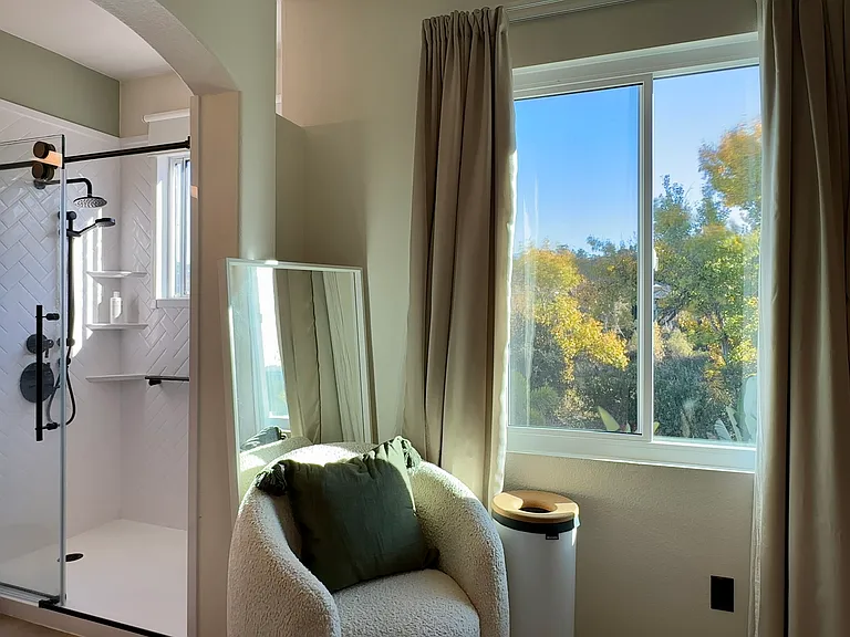 Master bedroom shower area