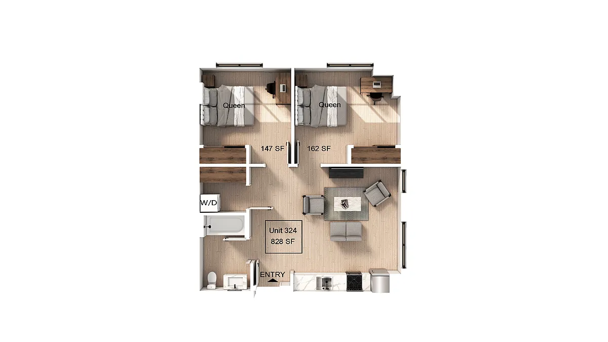 Floor plan 2 Bedroom