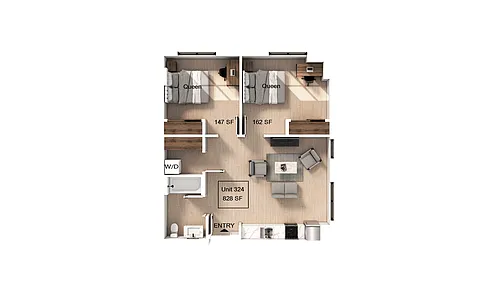 Floor plan 2 Bedroom
