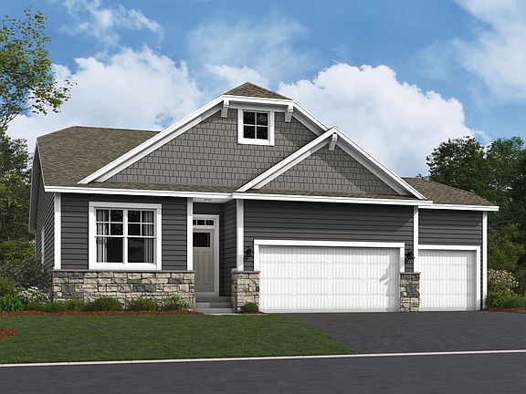 Sage Elevation B Optional Stone 3-Car