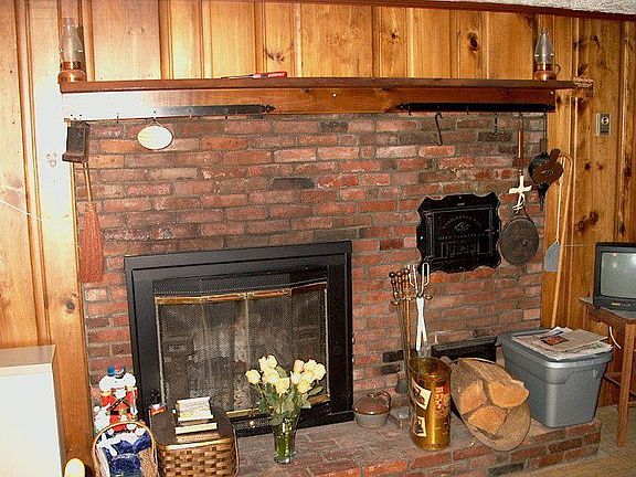 Fireplace in Kitchen