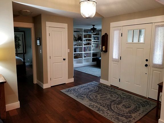 Front door leads to great open floor plan