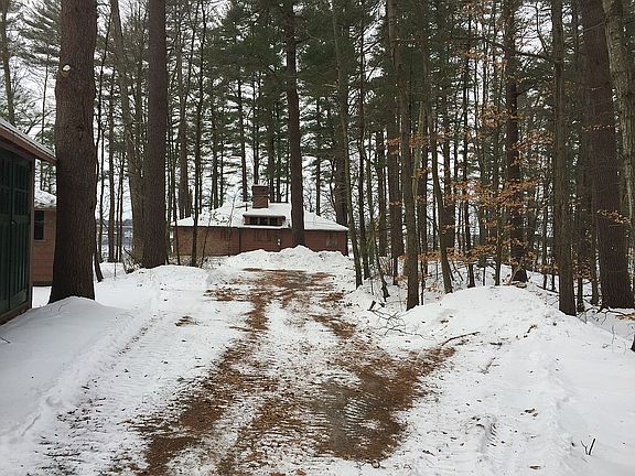 Private drive in winter