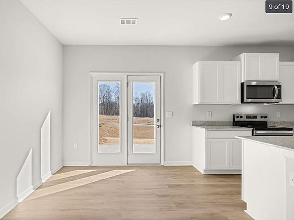 Actual Dining Room and doors to the back yard