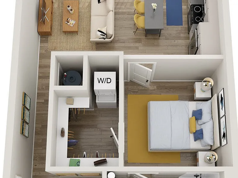 1A-M floor plan NoDa Wandry