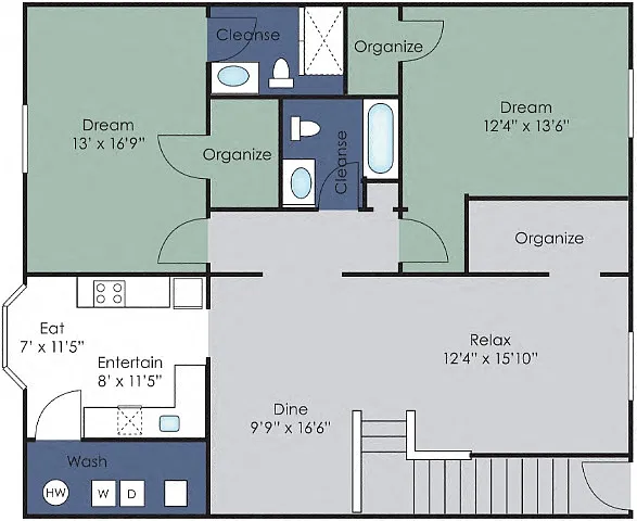 Floor plan The Cambridge