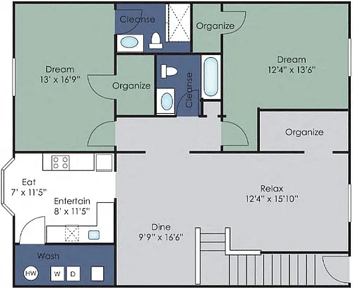 Floor plan The Cambridge