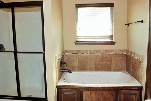 JETTED TUB AND WALK IN SHOWER