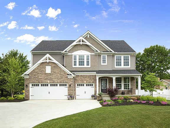 Custom two-story home with three car garage