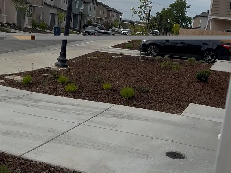 Quite, brand new community with sidewalks and street lighting.