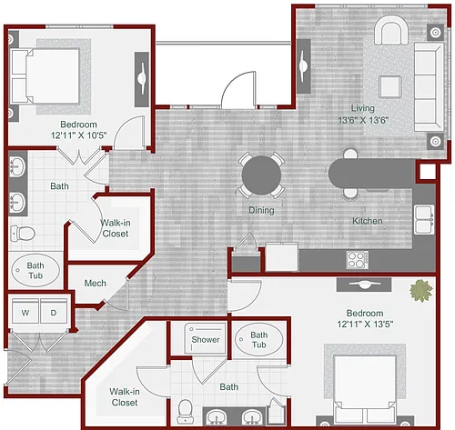 Floor plan B2-1