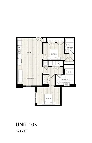 Floor plan 2 Bed 2 Bath