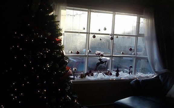 Living Room with Bay Window