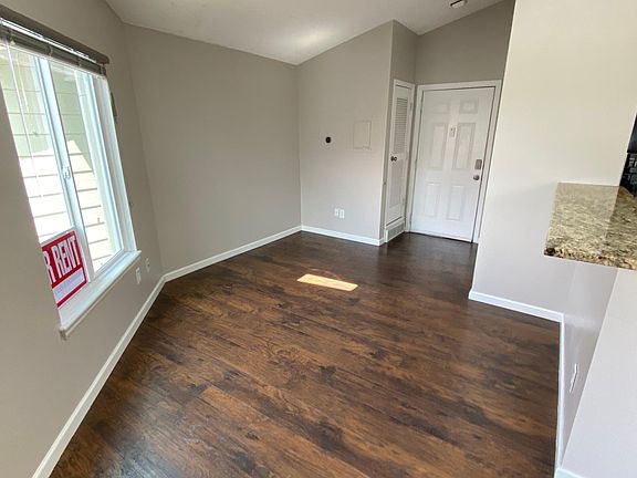 The living room and entrance.