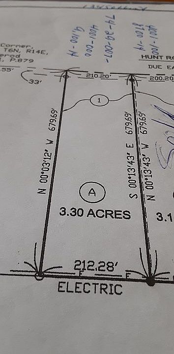 Survey. 210 frontage