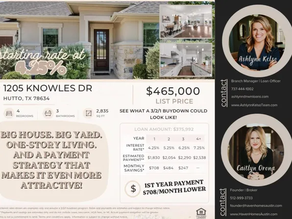 1205 Knowles Dr, Hutto, TX 78634