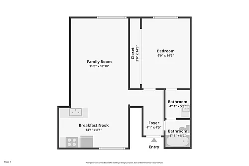 Floor plan 1 Bed