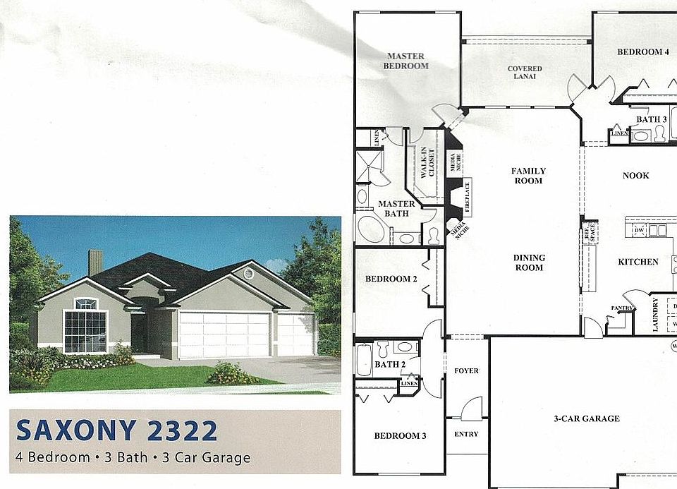 DR Horton reverse floor plan 