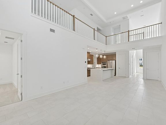 Soaring high ceilings in the great room