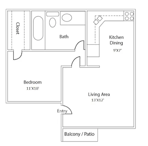 Floor plan 1/1p