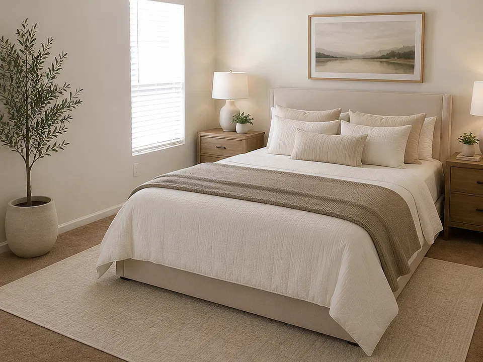 Virtually staged to illustrate furnishing possibilities.