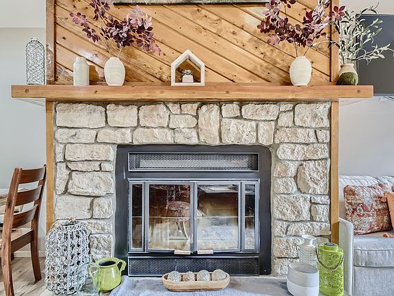 fireplace in living room